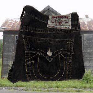 SOLD BROWN CORDUROY GOLD STITCH VINTAGE TRUE RELIGION JEANS EUC